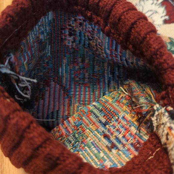 Tapestry Christmas Stocking Old World Santas Knit Cuff Holidays All Over Print - Picture 6 of 7